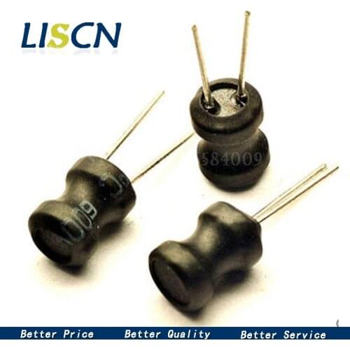 10PCS Power Inductor DIP 6*8mm 6X8mm 2.2UH 4.7UH 10uH 22uH 100uH 330uH 470uH 1MH 2.2MH 4.7MH 10MH Inductance 2 Pins