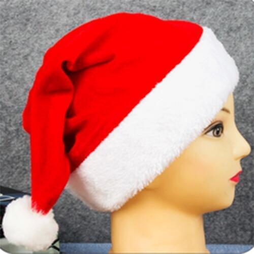 2PCS Christmas hat Christmas hat Christmas decorations short velvet hat gold velvet high-end hat Christmas costumes