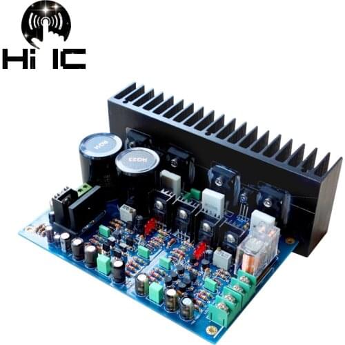 2018 A3 Replaces LM3886 Fully Symmetric Double Differential FET Power Amplifier Board DIY KITS Stereo High Power 120W+120W