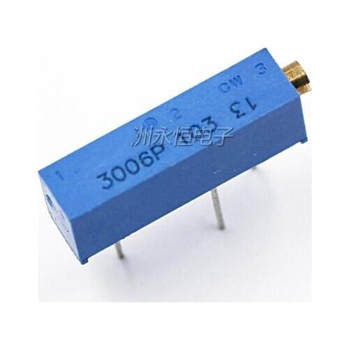 20pcs 3006P 501 103 204 105 Trimpot Trimmer Potentiometer 100 200 500 ohm 1k 2k 5k 10k 20k 50k 100k 200k 500k 1M ohm