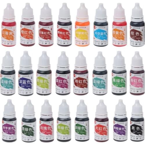 24 Colors 10ml Natural Ink Food Coloring Cake Pastries Cookies DIY Craft Pigment For Cake Decoration Frosting Icing Fond