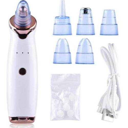 4pcs/lot Pro Vacuum Suction Blackhead Remover Nose Facial Pore Cleaner Spot Acne Black Head Pimple Remover Beauty Face Skin