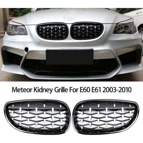 Front Bumper Kidney Grill Diamond Grille for BMW E60 E61 5Series 550I 535I M5 2003-2010 Meteor