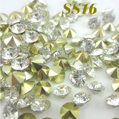 Free shipping Exquisite Crystal/Clear 7200pcs SS16(4mm) Resin Pointback beads for Nail Art /Garment DIY Deco