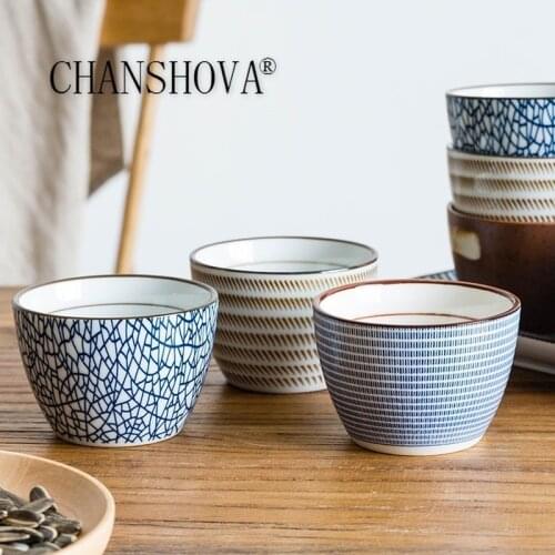 CHANSHOVA 150ml Chinese retro style high temperature firing Under Glazed porcelain tea cup coffee mug Chinese Ceramic cups H313