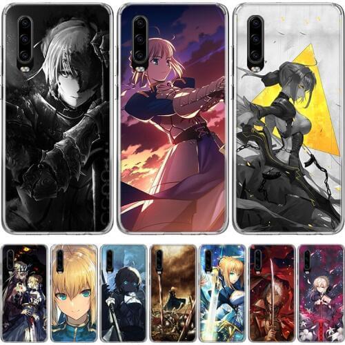 Anime Fate Zero Stay Night Saber Phone Case for Huawei P40 P30 P20 Mate 30 20 10 Pro P10 Lite P Smart Z + 2019 Gift Coque Cover