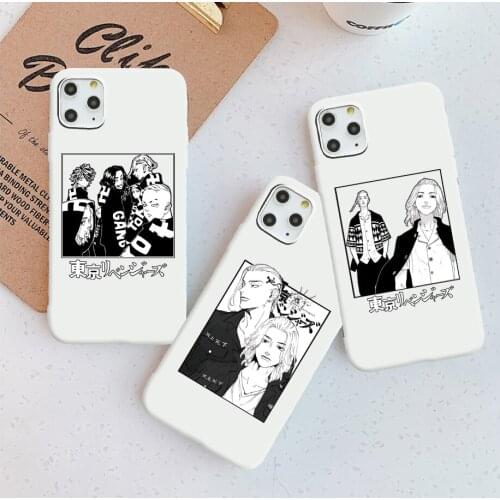 Tokyo Revengers Manjiro phone Case For iPhone 11 12 Pro XS MAX XR X 7 8 6Plus SE 2021 Candy Soft Silicone Phone Cover Bag