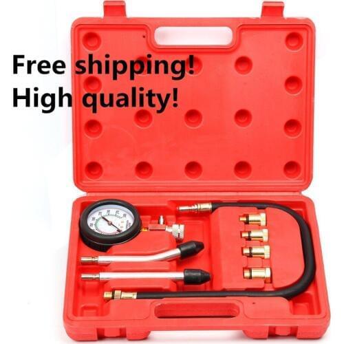 Motor Auto Petrol Engine Cylinder Pressure Gauge Diagnostic Tool Compression Tester Set Rapid Type Tester Kit Car Tools New Hot