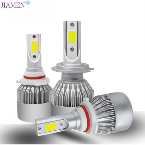 FUXUAN 2Pcs Car Lights Bulbs LED H4 H7 9003 HB2 H11 LED H1 H3 H8 H9 880 9005 9006 H13 9004 9007 Auto Headlights 12V Led Light