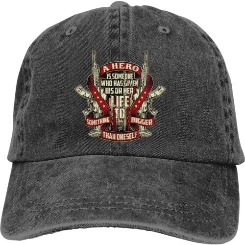 HERO, Flag Gun Us Army Baseball Cap cowboy hat Peaked cap Cowboy Bebop Hats Men and women hats