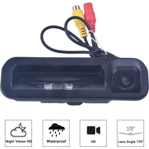HD Car Rear View Camera Special For Ford Focus 2012 2013 For Focus 3 Trunk Handle Camera Night Vision Waterproof