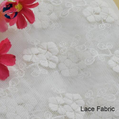 Cotton embroidery lace Fabric by the yard lace fabric shower curtain DIY Sofa Table Cloth Furniture Cover Cushion Fabric#4034