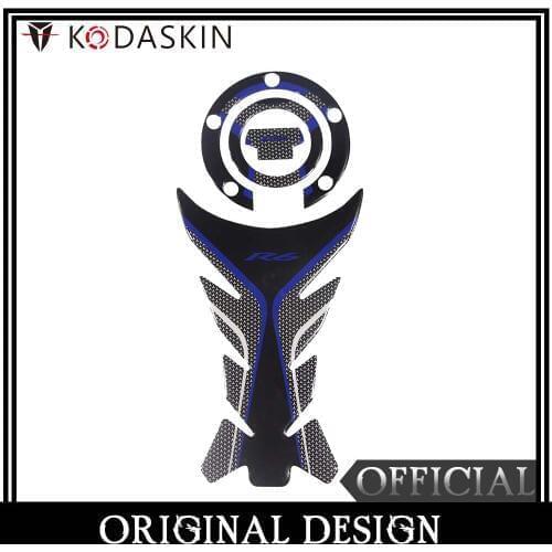 KODASKIN Gas Fuel Tank Cap Pad Protection Sticker for YAMAHA YZF R6 Blue