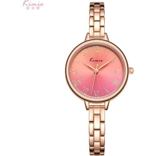 KIMIO 2020 Hot Sale Fashion Casual Womens Casual Quartz Alloy Band New Strap Watch Analog Wrist Watch gift