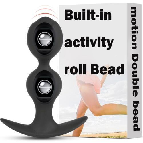 Soft Silicone activity roll-Bead anal plug Anal pull bead unisex masturbatio butt Plug G point stimulator Back court dilator toy