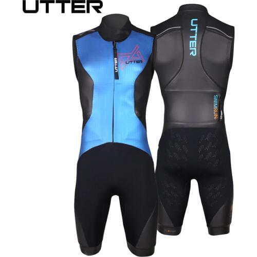 UTTER Swimrun Sleeveless Vest SCS Yamamoto Neoprene Swimsuit Triathlon Suit Wetsuit for Surfing Swimwear