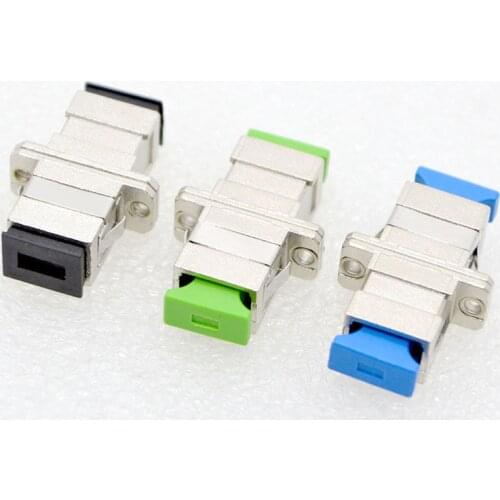 10pcs New SC Metal Optical Fiber Adapter Connector Flange Coupler Single Mode Multimode General Special Wholesale