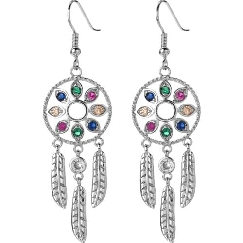 New fashion color zircon earrings, Jewelry Gift Earrings for women/girls wedding party ER-348