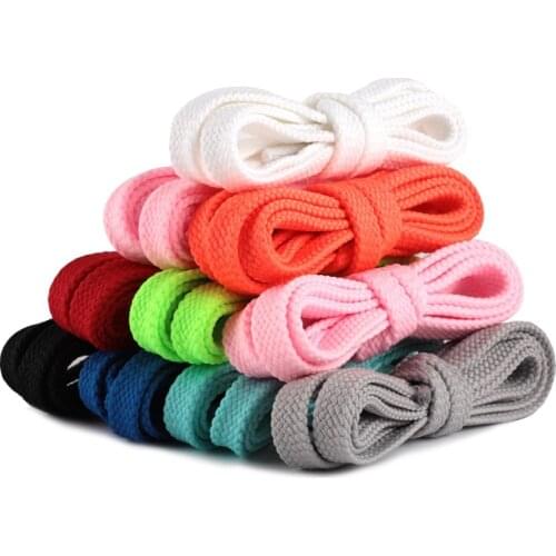 28 Colors Flat Shoe Lace Double Layer Precision Weaving Shoelaces Used For 574 NB 327 Casual Sports Shoes White Shoelace 1 Pair