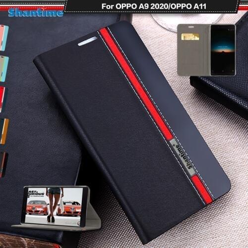Luxury PU Leather Case For OPPO A9 2020 Flip Case For OPPO A11 Phone Case For OPPO A5 2020 Soft TPU Silicone Back Cover
