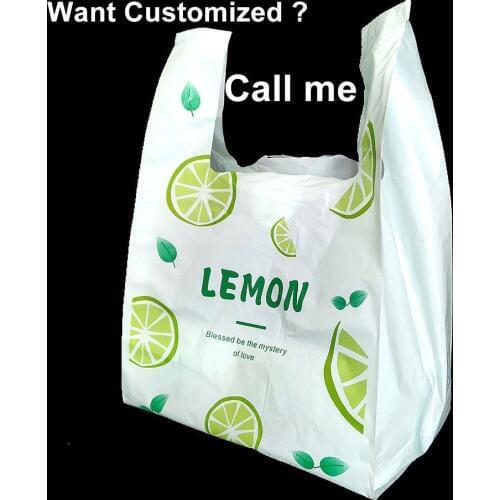 Food Packing Bag Cake Gifts Bag Cookie Pouch Dessert Packing Bag Super Market Shopping Bag Fruit Design Can Be Customized Logo