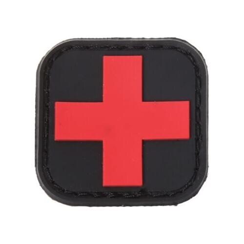 Tactical Armband First Aid Outdoor Hunting Medical Personnel Badge Brassard Red Cross Magic Sticker PVC Patch Morale Accessories