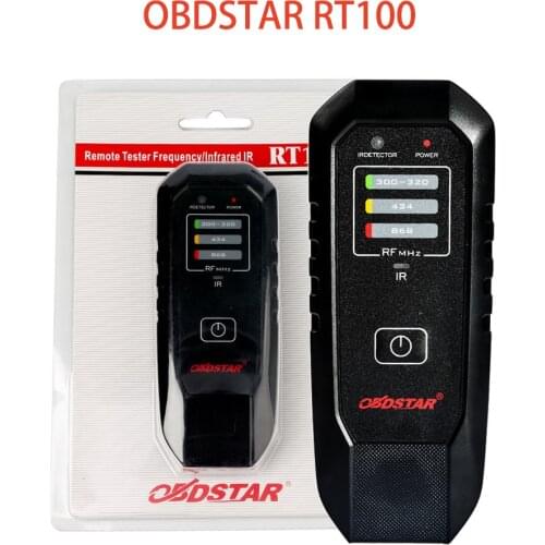 OBDSTAR RT100 Remote Tester Frequency/Infrared 300Mhz-320Mhz 434Mhz 868Mhz Remote Control Auto Key Programmer Diagnostic Tool