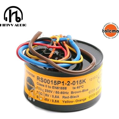 Hifivv audio 15VA (15W) Toroidal circular Transformer Primary 230V Secondary 0-15V 0-15V