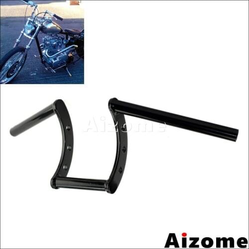 Universal Motorcycle Drag Handlebar 1" Z Bars For Harley Triumph Victory BSA Custom Chopper Bobber Handle Bar