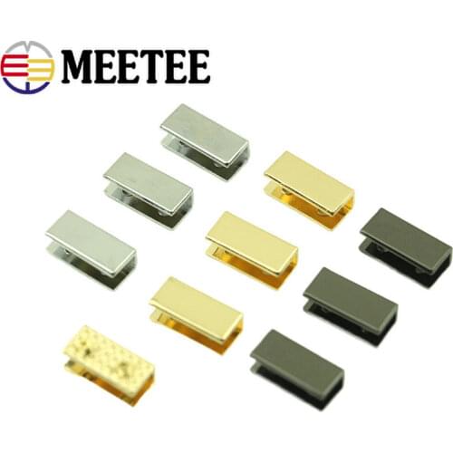 10/20pcs 19mm Bag Decoration Clips Screw Strap Cover Clasp Purse End Edges Corner Protector Belt Tails Plugs DIY Leather Craft