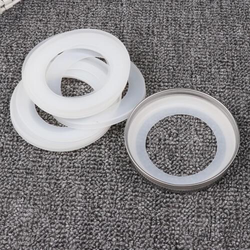 10 Reusable Silicone Airtight O Ring Leak Proof Super Seal Sealing Gasket Standard Mason Jar Plastic Storage Cup Lids Seal Rings