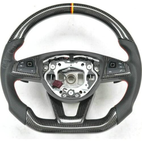 100% Real Carbon Fiber/ Leather Car Steering Wheel For New Benz W205 W217 W463 C63 S63 E63