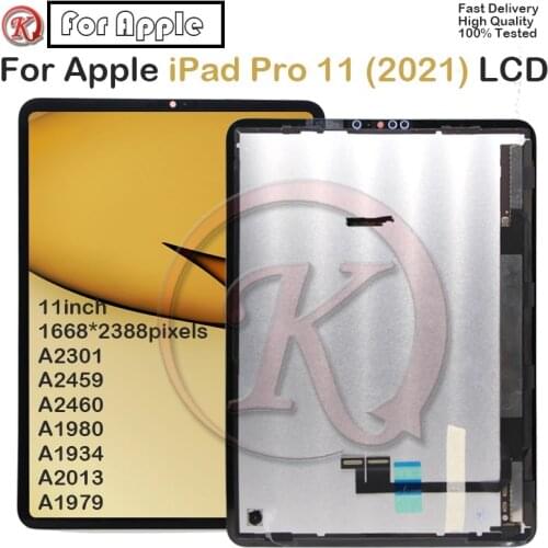 11'' For Apple iPad Pro 11 (2021) LCD Display Touch Panel Screen For ipad pro 11 2021 A2301 A2459 A2460 Digitizer Pantalla