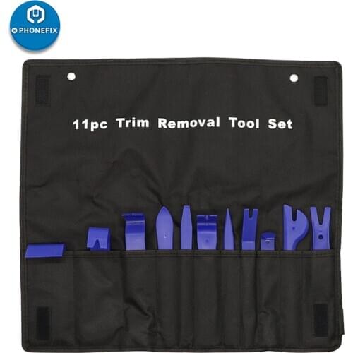 11Pcs Car Repair Tool Set with Storage Bag Disassembly Interior Trim Door Panel Car Dash Radio Audio Remover Installer
