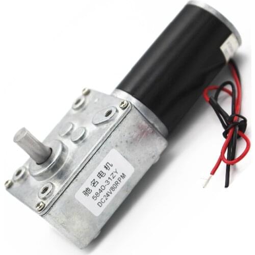 31ZY permanent magnet DC worm gear motor, 12v24V curtain motor, billboard motor, 5840 tooth box