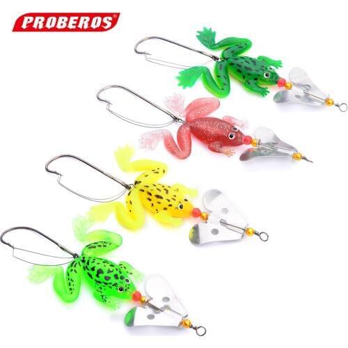 6.2g/9cm classic new road 4pcs/lot soft baits bait culter special DW1245 fishing lure Artificial hook Frog lures