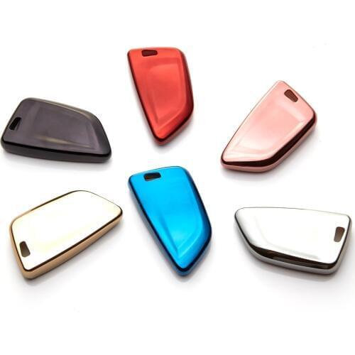 TPU Car Key Case Cover For BMW X5 F31 G01 F15 X6 F16 G30 1 2 5 7 Series G11 X1 F48 F39 X3 X4 540 740 Car Key Shell Car Styling