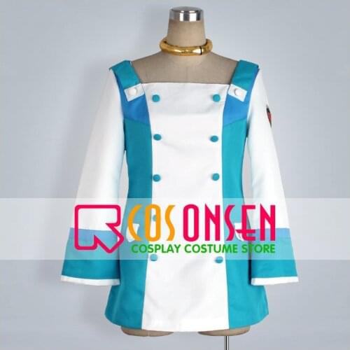 COSPLAYONSEN Eureka Seven Eureka Cosplay Costume White Blue Coat Any Size Custom Made adult costume