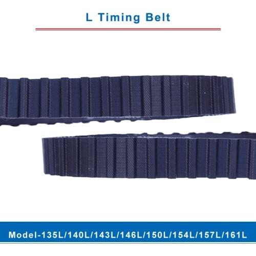 L timing belt trapezoid teeth model-135L/140L/143L/146L/150L/154L/157L/161L transmission belt width 20/25mm for L timing pulley