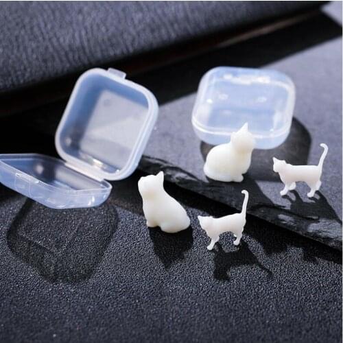 New 3 pcs/lot Different style mini Cute cat Resin material epoxy mold makeing jewelry filling for DIY jewelry