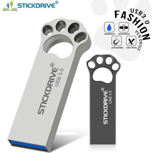 New usb flash drive 64gb metal USB 3.0 silver pendrive 8GB 16GB 32GB u disk pen drive 128gb flash stick key free custom logo