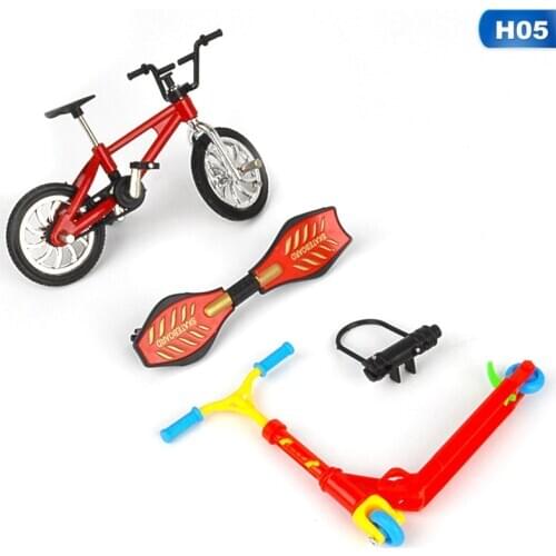 Finger Bicycle Mini Skateboard Toy Set For Kids фингер Bmx Bicycle Toy Mini Foldable Scooter Fingerboard Toys фингер самокат