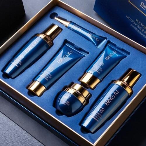 Peptide Nicotinamide 6PCS Face Skin Care Product Set Repairing Anti-aging Anti-wrinkle Moisturizing Whitening Face Tonic Cream