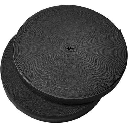 Strong elastic band rubber cord elastic rubber for sewing tie rope elastic shoulder strap elastic bands for pants black elastic