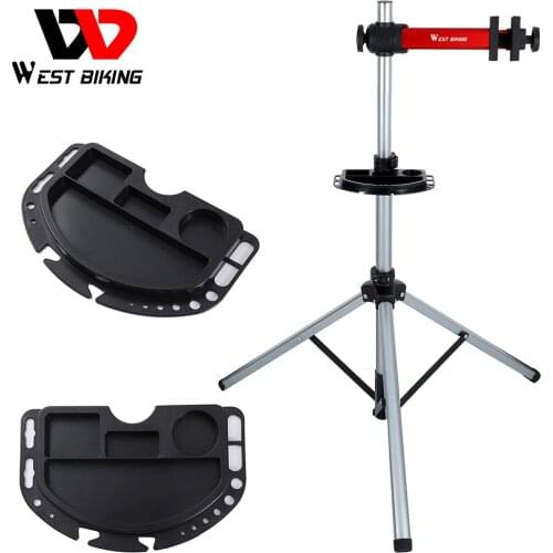 WEST BIKING Bicycle Repair Tool Tray Adjustable Maintenance Display Storage Cycling Repair Stand MTB Road Bike Accessories