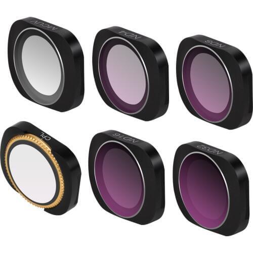 For DJI POCKET/2 Filter Adjustable UV+CPL+ND4+8+16+32 Filters For OSMO POCKET Neutral Density Filters Gimbal Accessories Set