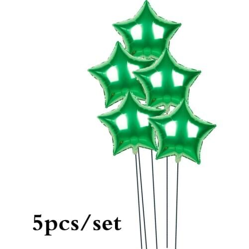 5Pcs 18inch Various Colors Foil Star Balloons Wedding Baby Shower Childrens Kids Birthday Party Balloons Decorations Supplies