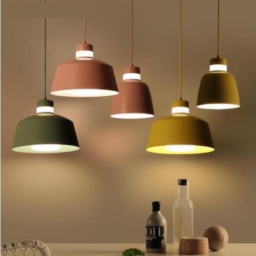 Nordic Minimalist 1 pcs Suspension Luminaire pendant lights Bedside Cafe light Lantern Creative Restaurant Lustres E Pendentes
