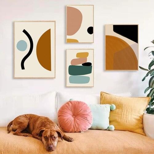 Modern Abstract Geometric Design Canvas Painting Art Print Wall Posters and Pictures Nordic Living Room Home Decor