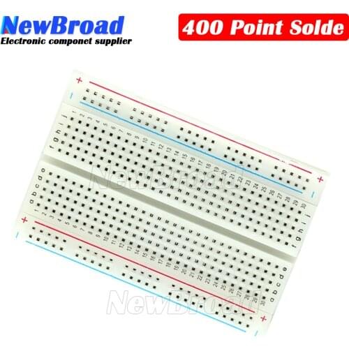 Suq 1 Pcs New 400 Tie Points Solderless PCB Breadboard Mini Universal Test Protoboard DIY Bread Board for Bus Test Circuit Board